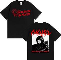 Anuel AA Real Hasta La Muerte Tour Merch Tee Shirt Men Women Harajuku Gothic Hip Hop T-shirt Casual Cotton Short Sleeve T Shirts 4XL