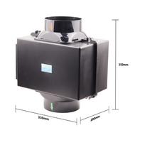 3 sluoksnių valymo filtro dėžutė su HEPA ir anglies filtru vėdinimo sistemai, HVAC sistemai, šildymui ir vėsinimui 100mm