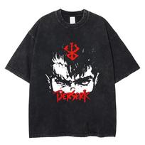 Berserk Guts  Griffith Eclipse Scene Manga Panels Vintage Washed Anime TShirt Unisex Dark Fantasy Manga Fan Streetwear Tee  Cotton Casual M