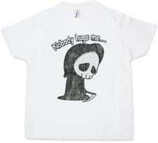NOBODY HUGS ME Kids Boys kids boys T-Shirt Fun Halloween Blood Fear the Reaper Scythe 100