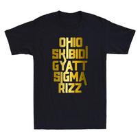 Skibidi Rizz Gyatt Ohio Funny Rizzler Saying Novelty Men's Short Sleeve T-Shirt 2XL