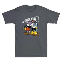 Cuphead Knockout Funny Cartoon Video Game Novelty Men's Short Sleeve T-Shirt Tee 3XL