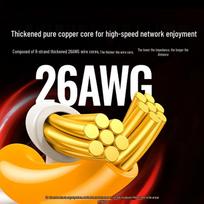 UGREEN Cat8 Shielded Flat Ethernet Cable