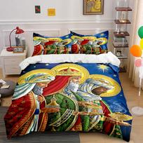 Religious figures with halos. Bedding sets Duvet cover sets Duvet covers Pillowcases(1 * Duvet Cover 2 * Pillowcases without duvet insert) 135x200cm