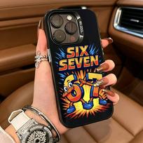Steal A Brainrot Six Seven For iPhone 17 16 15 14 13 12 11 Pro Max XS  17 Air Silicone Colored Silver Bumper Cover iPhone16SE4