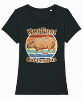 Capybara Not Fast Not Furious T-Shirt Mens Womens Tees Top Womens Funny Capybara  Ladies Top L