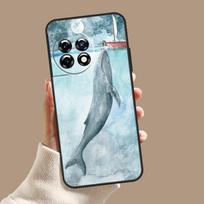 Cartoon Whale Case For OnePlus 12 11 9 10 Pro 12R 10R 9R 8T 10T Nord 3 2T N10 N20 N30 CE 2 Lite CE4 Cover OnePlus Nord 2T