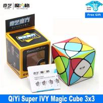 Qiyi Super Ivy 3 sluoksnių magiškas kubas be lipdukų Mofangge Ivy Leaf 3x3x3 greičio kubas mokomieji žaislai