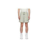 Fear of God Essentials Fall/Winter 2021 Volley Shorts With Logo Patch And Drawstring Men Bottoms Green Concrete FOG-FW21-123 XXS beige