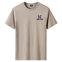 Nice Day M-6XL grynos medvilnės vyriški marškinėliai trumpomis rankovėmis apvalia kaklą berniukui laisvalaikio marškinėliai 6XL balta