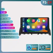 „Hizpo 2din Android Autoradio“, skirtas „Mercedes Benz C-Class W204 S204 2007-2011“ automobilio radijo daugialypės terpės vaizdo grotuvo galvos blokas „Carplay“ 4G išmanusis ekranas P3CP 4Core 2G 64G AI