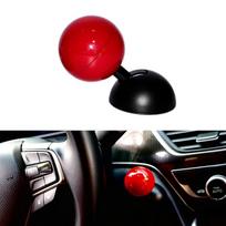 Automobilio vieno paspaudimo užvedimo plastikinis mygtukas automobilio variklio užvedimo / sustabdymo mygtukui, plastikinis vieno paspaudimo užvedimo mygtuko dangtelio dekoravimo lipdukas raudona