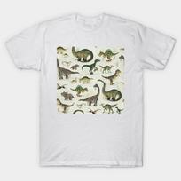 Men Black Print T-shirt Dinosaurs No-Cut Transfer Paper Print Cotton Tshirt S balta