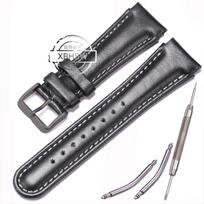 22 mm odinis dirželis, tinkantis Suunto X-Lander kariniam laikrodžiui su išgaubta apyranke, vyriškas xlander juodas apyrankės laikrodžio aksesuaras 22mm