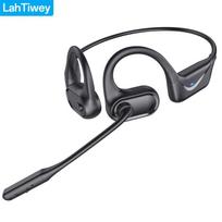 Bluetooth Headset with Boom Microphone, Open Ear Headphones, Dual Connect Bluetooth 5.4 Headphones with Noise Cancelling & Mute juoda
