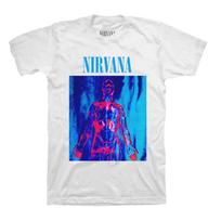 -White Sliver Tee Nirvana Smiley Face T-Shirt Gildan 4XL