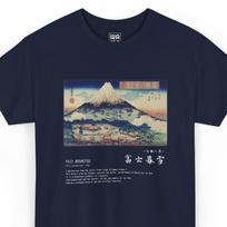 Mount Fuji Snow T-Shirt Toyokuni Japanese Ukiyo-e Art Landscape Graphic Tee M