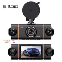 4-Channel 360° Dash Cam for Cars - WiFi APP Car DVR, 1080P 4-Camera Lens, Video Driver Recorder, Rear View 3 Lens