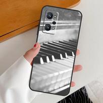 Piano keys Vintage Music Notes For Realme 15 Pro GT7 GT6 10 11 12 13 14 Pro Plus C67 C63 C61 C55 C51 C53 C35 C75 C65 Case Realme C65 4G