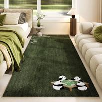 Carpet for Bedroom Non-slip Soft Dirt-resistant Bedside Floor Mat Green Lamb Pattern Rug Long Size Room Layout Decoration Mats 40x120cm white