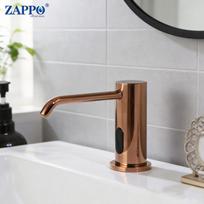 ZAPPO Touchless Automatic Soap Dispenser for Kitchen Bathroom Sink Built in Liquid Commercial Electric Soap Dispenser Black rožinio aukso spalvos