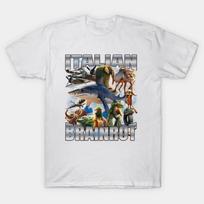 Italian Brainrot Bombombini Gusini Tralalero Tralala Tung Tung Tung Sahur Bombardiro Crocodilo Meme T-Shirt Men Women Y2k Tops S įvairiaspalvis