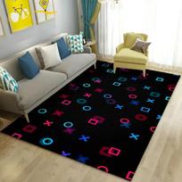 Fashion Color Gamepad Buttons Inspired Carpet Men's Cave Game Room Floor Mat Living Room Sofa Decor Rug Bedside Nonslip Rugs 40x60cm