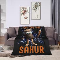 Brr Brr Patapim Italian Brainrot Blanket Fleece Textile Decor  Multi-function Warm Throw Blankets for Bed Office Bedding Throws 150x200cm