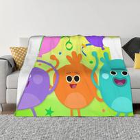 Bumble Nums Educational Cartoon  Fuzzy Blanket Cute English Awesome Throw Blankets Home 150*125cm Plush Thin Quilt Ultra-Soft 200x150cm 80x60in