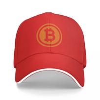 Beisbolo kepurė Unisex Bitcoin Logo Mados kepuraitės Kepurės su logotipu Asquette Homme Tėčio kepurė unisex Trucker Cap Adjustable&>8Y