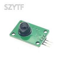 D203S PIR Sensor Element Pyroelectric Infrared Detector with 011050 Black Fresnel Lens, for Motion Detection, Lighting Control