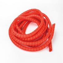 5M Line Organizer Pipe Wear-resistant Spiral Wound Tube Wire Cable Protection Sleeve Plastic  Spiral Wrap Winding Protector 8mm raudona