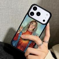 Capa Case for iPhone 17 Air 16 Pro Max 15 Plus 11 13 Mini 14 12 Back Phone Cover Virgen de Guadalupe iPhone 16