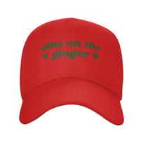 Dibs On The Ginger St Patricks Day Irish Gingers Redhead Baseball Cap Summer Unisex Hip Hop Hats Stylish Kpop Rock Baseball Caps One Size