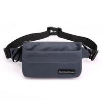 Solid Color Men Fanny Pack Large Capacity Nylon Sling Shoulder Bag Men's Chest Bag  Business pilka