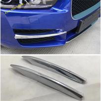 Front Bumper Fog Light Lamp Grille Eyelid Eyebrow Decoration Cover Trim Fit For Jaguar XE 2016 -  ABS Accessories Model A