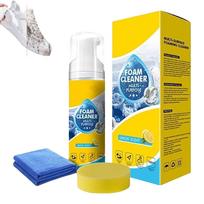 150ml Powerful & Multipurpose Car Interior Foam Cleaner All Purpose Rinse Foam Cleaner Spray Deep Penetration Rich Cup šviesiai geltonos spalvos