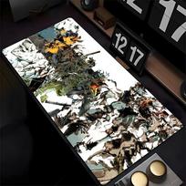 M-Metal Gear Solid Game Mouse Pad Mousepad HD Printing Computer Gamers Locking Edge Non-slip Mouse Pad XXL90x40cm Keyboard PC De 600x300x2mm