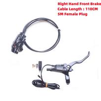 Xod E-bike Brake SM Female Plug Cut Off Power Brakes Pipe Oil Length 1100mm Front /2100mm Rear For Electric bicycle R Hand Front Brake