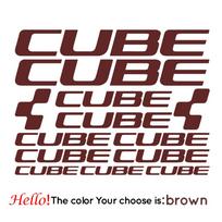 CUBE Dviratis Rėmo Lipdukai Dviračio Decal Aksesuarai Cube Plento Dviračio Kėbulas Vinilinė Lipdukas 34cm X 26cm ruda