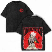 Gachiakuta Washed Tshirt Personality Clothes New Model Anime Tshirt Year Round Clothing Couples Plus Size Unisex Classic S