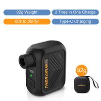 Mini Portable Bicycle Pump Rechargeable Electric Air Inflator, 5V Type-C Bike Accessories for Bike Schrader Presta Tires. BLACK U1