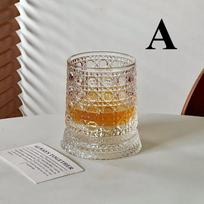 1PCS Rotating Whisky Glass 360 Degree Rotating Crystal Beer Glass Thick Base for Bourbon And Scotch Whisky a Unique Gift for Men 300ML