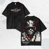 Hot Horror Game The Outlast Trials Washed Tshirt Personality Clothes Suitable for All Seasons Plus Size Unisex Streetwear Soft S