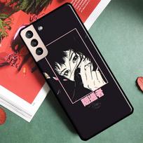 Sad Japanese Anime Aesthetic Phone Case For Samsung Galaxy S25 S24 Ultra S9 S10 S20 S21 FE S22 Plus S23 Ultra Back Cover Galaxy S22Ultra