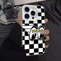 Fashion print M-Mooneyes phone case For iPhone 12 11 13 14 15 16 17 Max Pro Plus Mini Protective IMD Color Cover iPhone 14 Pro