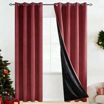 1 PC Blackout Curtains UV Protection, Heat-Resistant, Light-Blocking Drapes for Living Room & Bedroom, Window Curtains 100% Blackout Thermal 94*160cm(37in*63in) 1PCS