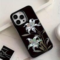 Tulip pattern phone case suitable for iPhone 17 16 15 14 13 12 11 Pro/ Max /Plus anti-fall and shockproof back cover iPhone 11PROMAX