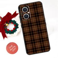 Brown Plaid Funda For OPPO Reno 13 F 14F 12F 11F 10 11 12 14 Pro 7 8 Lite OPPO Find X9 X8 X6 X5 Pro Case OPPO Find X5 Pro