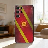 1PC M-macedonia Flag Phone Case For Samsung S26,S25,24,23,22,30,21,10,9,Ultra,Plus,Lite,FE Soft Black Case Samsung S24